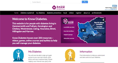 Desktop Screenshot of knowdiabetes.org.uk